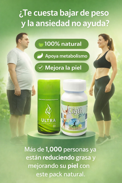 Pack 1 Ligth Plus y 1 Gotukola