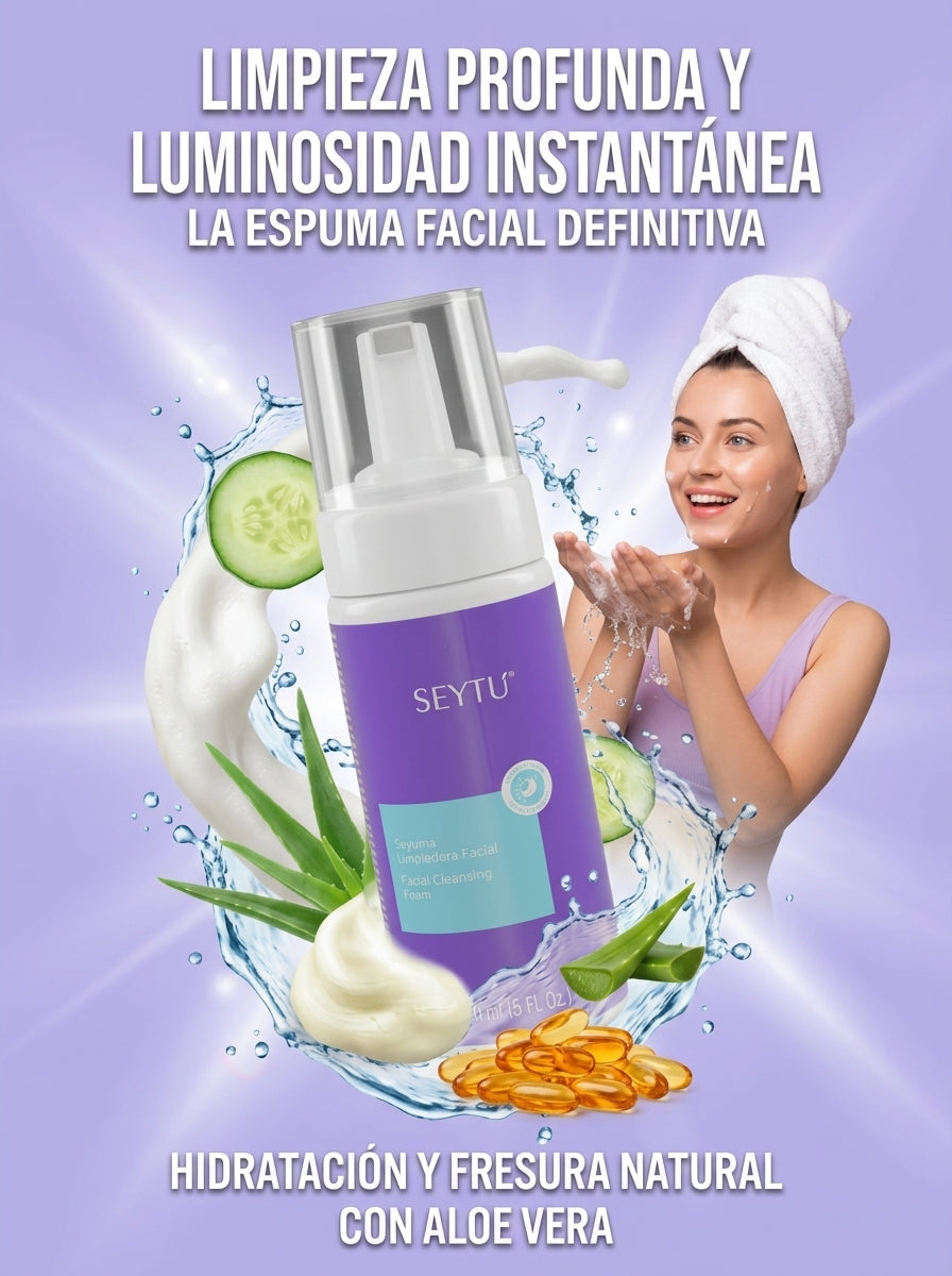 Piel limpia, fresca y luminosa con la Espuma Limpiadora Facial Seytú