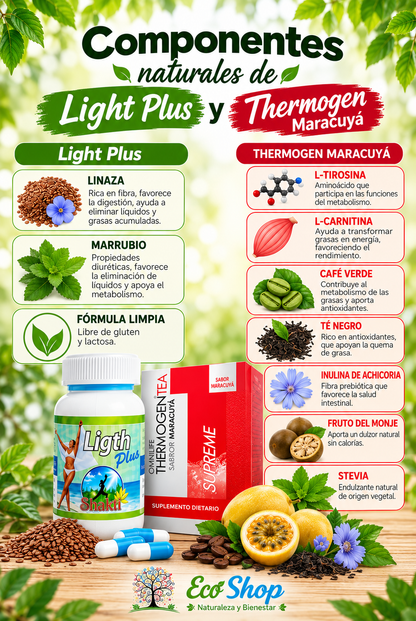Pack 1 Ligth Plus y 1 Teatino Maracuya