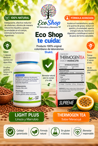 Pack 1 Ligth Plus y 1 Teatino Maracuya