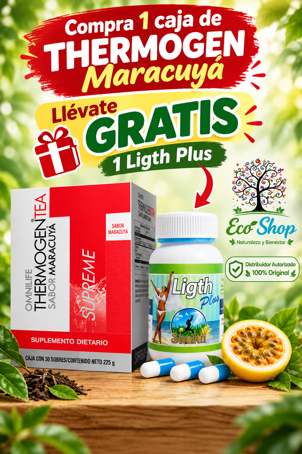 Pack 1 Ligth Plus y 1 Teatino Maracuya